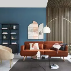 Maisons Du Monde Lampadaires Lampadaire Arqué En Métal Doré, Marbre Blanc Et Abat-jour Teinté Crème H195 -Luminaires Soldes Boutique lampadaire arque en metal dore marbre blanc et abat jour teinte creme h195 1000 10 25 219293 5