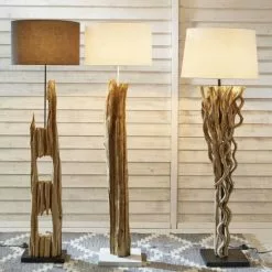 Maisons Du Monde Lampadaires Lampadaire Avec Abat-jour En Coton Ivoire H169 -Luminaires Soldes Boutique lampadaire avec abat jour en coton ivoire h169 1000 11 21 122037 11