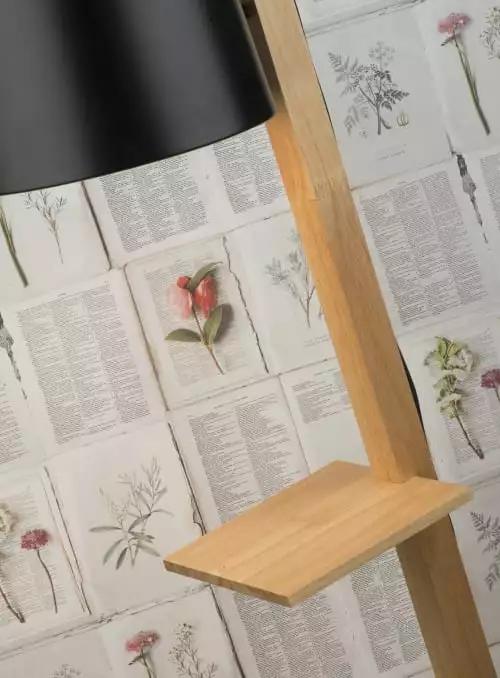 It's About Romi Lampadaires Lampadaire Avec étagères Métal/bois Noir H168cm 4 It's About Romi Lampadaires Lampadaire Avec étagères Métal/bois Noir H168cm – Image 4