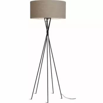 It's About Romi Lampadaires Lampadaire Avec Pieds Noirs Et Abat-jour Gris H175cm 6 It's About Romi Lampadaires Lampadaire Avec Pieds Noirs Et Abat-jour Gris H175cm – Image 6