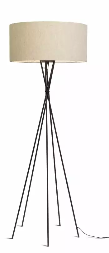 It's About Romi Lampadaires Lampadaire Avec Pieds Noirs Et Abat-jour Gris H175cm 5 It's About Romi Lampadaires Lampadaire Avec Pieds Noirs Et Abat-jour Gris H175cm – Image 5