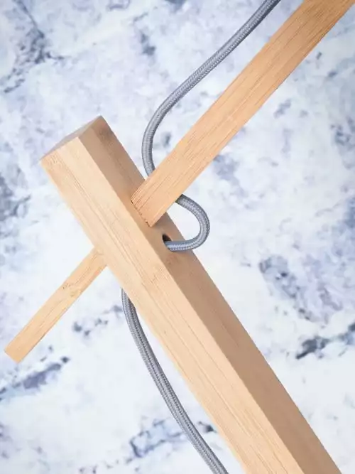 Good & Mojo Lampadaires Lampadaire Bambou Et Lin Naturel Beige H176cm 3 Good & Mojo Lampadaires Lampadaire Bambou Et Lin Naturel Beige H176cm – Image 3