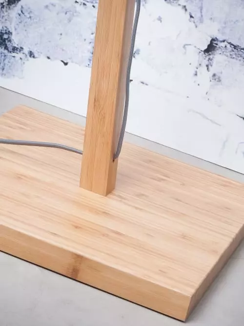 Good & Mojo Lampadaires Lampadaire Bambou Et Lin Naturel Beige H176cm 4 Good & Mojo Lampadaires Lampadaire Bambou Et Lin Naturel Beige H176cm – Image 4