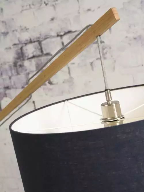 Good & Mojo Lampadaires Lampadaire Bambou/lin Gris H207cm 5 Good & Mojo Lampadaires Lampadaire Bambou/lin Gris H207cm – Image 5