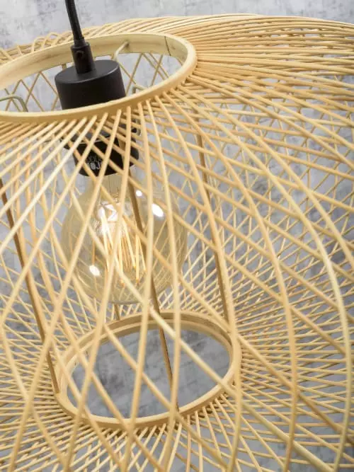 Good & Mojo Lampadaires Lampadaire Bambou Naturel H176cm 5 Good & Mojo Lampadaires Lampadaire Bambou Naturel H176cm – Image 5