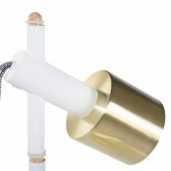 Beliani Lampadaires Lampadaire Blanc -Luminaires Soldes Boutique lampadaire blanc 2