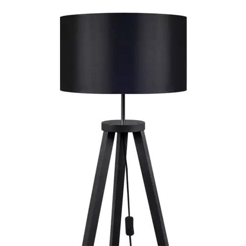 Tosel Lampadaires Lampadaire Bois Noir 4 Tosel Lampadaires Lampadaire Bois Noir – Image 4