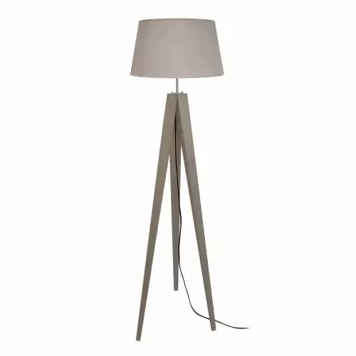 Tosel Lampadaires Lampadaire Bois Taupe 2 Tosel Lampadaires Lampadaire Bois Taupe – Image 2