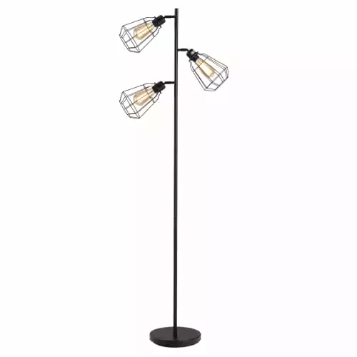 Homcom Lampadaires Lampadaire Design Industriel 3 Ampoules H165 Cm Noir 1 Homcom Lampadaires Lampadaire Design Industriel 3 Ampoules H165 Cm Noir