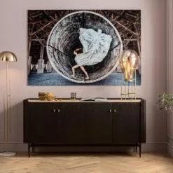 Kare Design Lampadaires Lampadaire En Acier Doré H158 -Luminaires Soldes Boutique lampadaire en acier dore h158 4