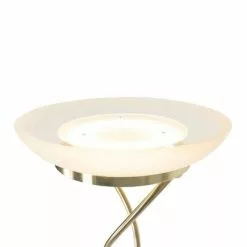 QAZQA Lampadaires Lampadaire En Acier Doré/laiton -Luminaires Soldes Boutique lampadaire en acier dore laiton 4