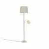 QAZQA Lampadaires Lampadaire En Acier Gris