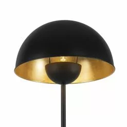 QAZQA Lampadaires Lampadaire En Acier Noir -Luminaires Soldes Boutique lampadaire en acier noir 12