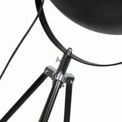 QAZQA Lampadaires Lampadaire En Acier Noir -Luminaires Soldes Boutique lampadaire en acier noir 19