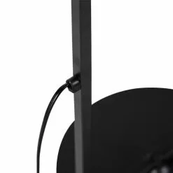 QAZQA Lampadaires Lampadaire En Acier Noir -Luminaires Soldes Boutique lampadaire en acier noir 36