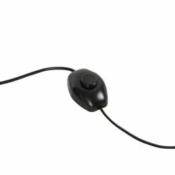 QAZQA Lampadaires Lampadaire En Acier Noir -Luminaires Soldes Boutique lampadaire en acier noir 7