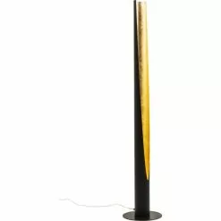 Kare Design Lampadaires Lampadaire En Acier Noir Et Doré H140 -Luminaires Soldes Boutique lampadaire en acier noir et dore h140 4