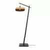 Good & Mojo Lampadaires Lampadaire En Bambou Abat-jour En Bambou Naturel/noir, H. 176cm