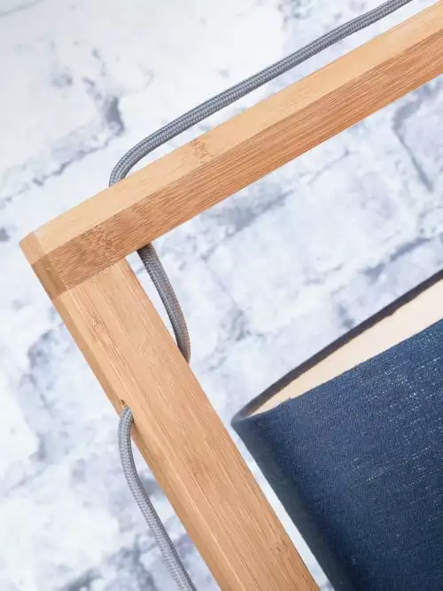 Good & Mojo Lampadaires Lampadaire En Bambou Abat-jour En Lin Gris Clair, H. 174cm 6 Good & Mojo Lampadaires Lampadaire En Bambou Abat-jour En Lin Gris Clair, H. 174cm – Image 6