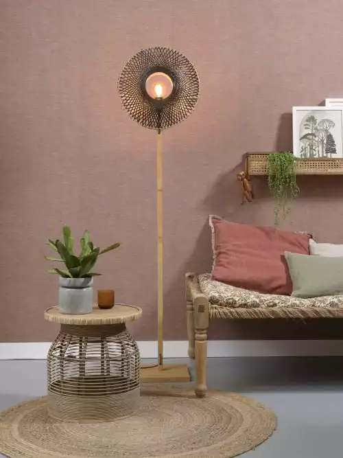 Good & Mojo Lampadaires Lampadaire En Bambou Naturel H170cm 3 Good & Mojo Lampadaires Lampadaire En Bambou Naturel H170cm – Image 3