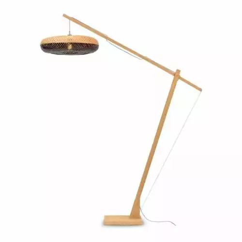 Good & Mojo Lampadaires Lampadaire En Bambou Noir H207cm 1 Good & Mojo Lampadaires Lampadaire En Bambou Noir H207cm