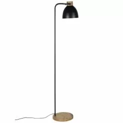 Maisons Du Monde Lampadaires Lampadaire En Bois D'acacia Et Métal Noir H162