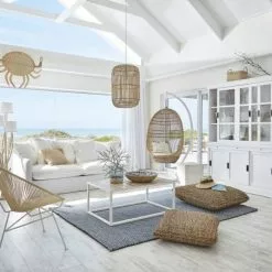 Maisons Du Monde Lampadaires Lampadaire En Bois Flotté Et Abat-jour Blanc H159 -Luminaires Soldes Boutique lampadaire en bois flotte et abat jour blanc h159 1000 12 40 190854 4