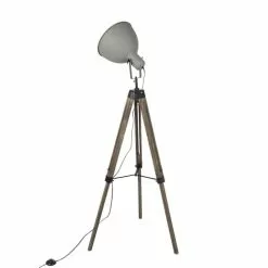 QAZQA Lampadaires Lampadaire En Bois Marron -Luminaires Soldes Boutique lampadaire en bois marron 5