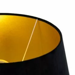 QAZQA Lampadaires Lampadaire En Bois Noir -Luminaires Soldes Boutique lampadaire en bois noir 9