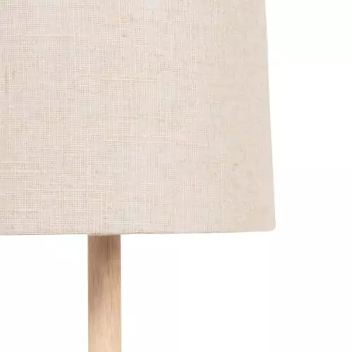 Maisons Du Monde Lampadaires Lampadaire En Bois Noir, Gris Et Beige, Abat-jour En Lin H154 2 Maisons Du Monde Lampadaires Lampadaire En Bois Noir, Gris Et Beige, Abat-jour En Lin H154 – Image 2