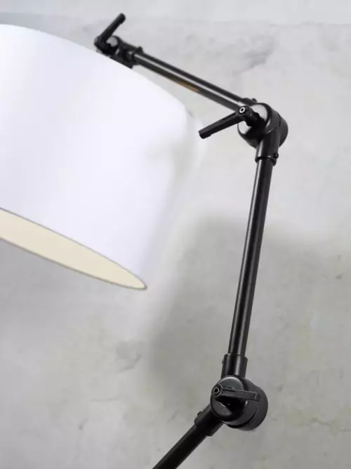 It's About Romi Lampadaires Lampadaire En Fer Abat-jour En Coton Noir, H. 190cm 5 It's About Romi Lampadaires Lampadaire En Fer Abat-jour En Coton Noir, H. 190cm – Image 5