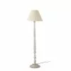 Maisons Du Monde Lampadaires Lampadaire En Manguier Et Abat-jour Blanc Cassé H162