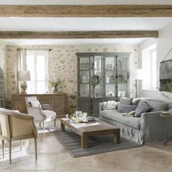 Maisons Du Monde Lampadaires Lampadaire En Manguier Et Abat-jour écru H166 -Luminaires Soldes Boutique lampadaire en manguier et abat jour ecru h166 1000 3 32 191338 5