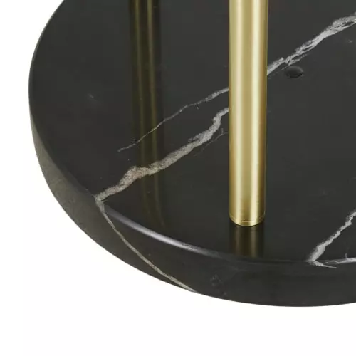 Maisons Du Monde Lampadaires Lampadaire En Marbre Noir, Tiges En Métal Doré Et Globes En Verre Teinte Fumé H155 2 Maisons Du Monde Lampadaires Lampadaire En Marbre Noir, Tiges En Métal Doré Et Globes En Verre Teinte Fumé H155 – Image 2