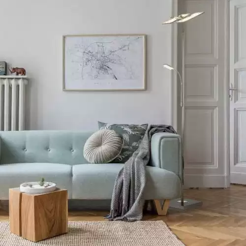 Brilliant Lampadaires Lampadaire En Métal Argenté 2 Brilliant Lampadaires Lampadaire En Métal Argenté – Image 2