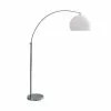 Maisons Du Monde Lampadaires Lampadaire En Métal Chromé Et Plastique Blanc H 209 Cm