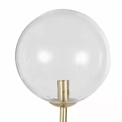 Maisons Du Monde Lampadaires Lampadaire En Métal Doré Et 2 Globes En Verre Ambré H161 2 Maisons Du Monde Lampadaires Lampadaire En Métal Doré Et 2 Globes En Verre Ambré H161 – Image 2
