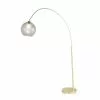 Maisons Du Monde Lampadaires Lampadaire En Métal Doré Et Verre Fumé H192