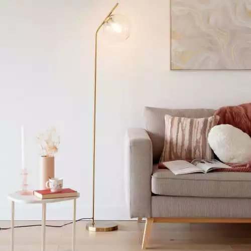 Maisons Du Monde Lampadaires Lampadaire En Métal Doré H163 4 Maisons Du Monde Lampadaires Lampadaire En Métal Doré H163 – Image 4