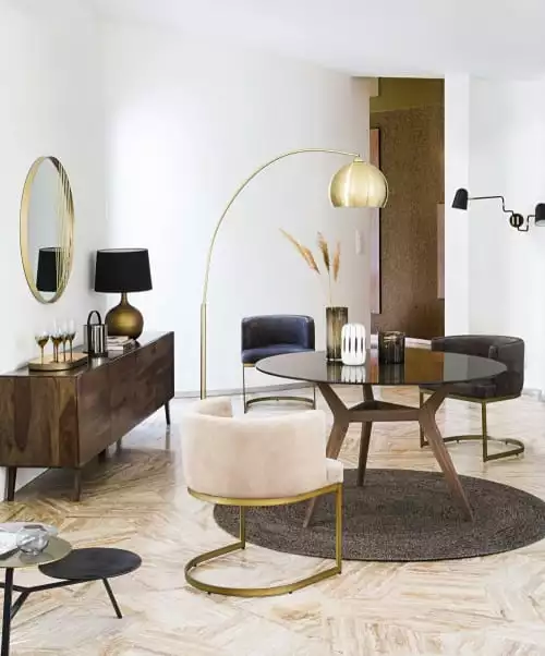 Maisons Du Monde Lampadaires Lampadaire En Métal Doré H206cm 3 Maisons Du Monde Lampadaires Lampadaire En Métal Doré H206cm – Image 3