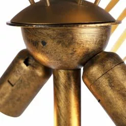 QAZQA Lampadaires Lampadaire En Métal Doré/laiton -Luminaires Soldes Boutique lampadaire en metal dore laiton 3