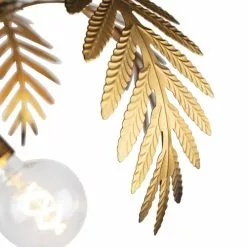 QAZQA Lampadaires Lampadaire En Métal Doré/laiton -Luminaires Soldes Boutique lampadaire en metal dore laiton 4