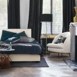 Maisons Du Monde Lampadaires Lampadaire En Métal Doré, Marbre Et Abat-jour En Velours Noirs H156 -Luminaires Soldes Boutique lampadaire en metal dore marbre et abat jour en velours noirs h156 1000 4 37 220494 2