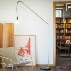 PIB Lampadaires Lampadaire En Métal Et Marbre Noir -Luminaires Soldes Boutique lampadaire en metal et marbre noir 1