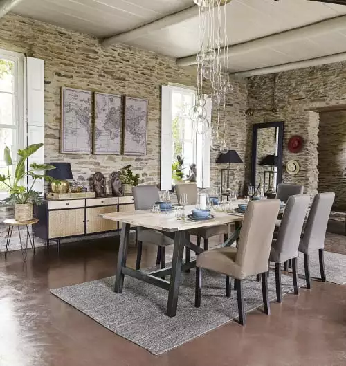 Maisons Du Monde Lampadaires Lampadaire En Métal Et Sapin Avec Abat-jour En Coton Noir H158 6 Maisons Du Monde Lampadaires Lampadaire En Métal Et Sapin Avec Abat-jour En Coton Noir H158 – Image 6