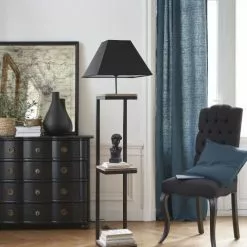 Maisons Du Monde Lampadaires Lampadaire En Métal Et Sapin Avec Abat-jour En Coton Noir H158 9 Maisons Du Monde Lampadaires Lampadaire En Métal Et Sapin Avec Abat-jour En Coton Noir H158 -Luminaires Soldes Boutique lampadaire en metal et sapin avec abat jour en coton noir h158 1000 12 25 130487 13