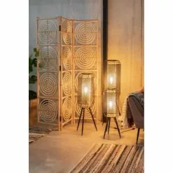 Dutchbone Lampadaires Lampadaire En Métal H111cm Noir -Luminaires Soldes Boutique lampadaire en metal h111cm noir 2