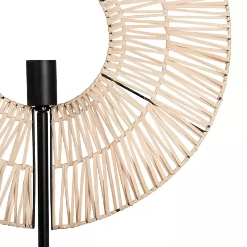 Maisons Du Monde Lampadaires Lampadaire En Métal Noir Et Abat-jour En Rotin 2 Maisons Du Monde Lampadaires Lampadaire En Métal Noir Et Abat-jour En Rotin – Image 2