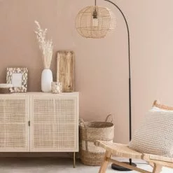 Maisons Du Monde Lampadaires Lampadaire En Métal Noir Et Coton Beige H166 -Luminaires Soldes Boutique lampadaire en metal noir et coton beige h166 1000 11 29 201257 3