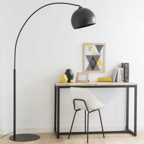Maisons Du Monde Lampadaires Lampadaire En Métal Noir H 190 Cm 6 Maisons Du Monde Lampadaires Lampadaire En Métal Noir H 190 Cm – Image 6